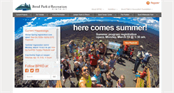 Desktop Screenshot of bendparksandrec.org